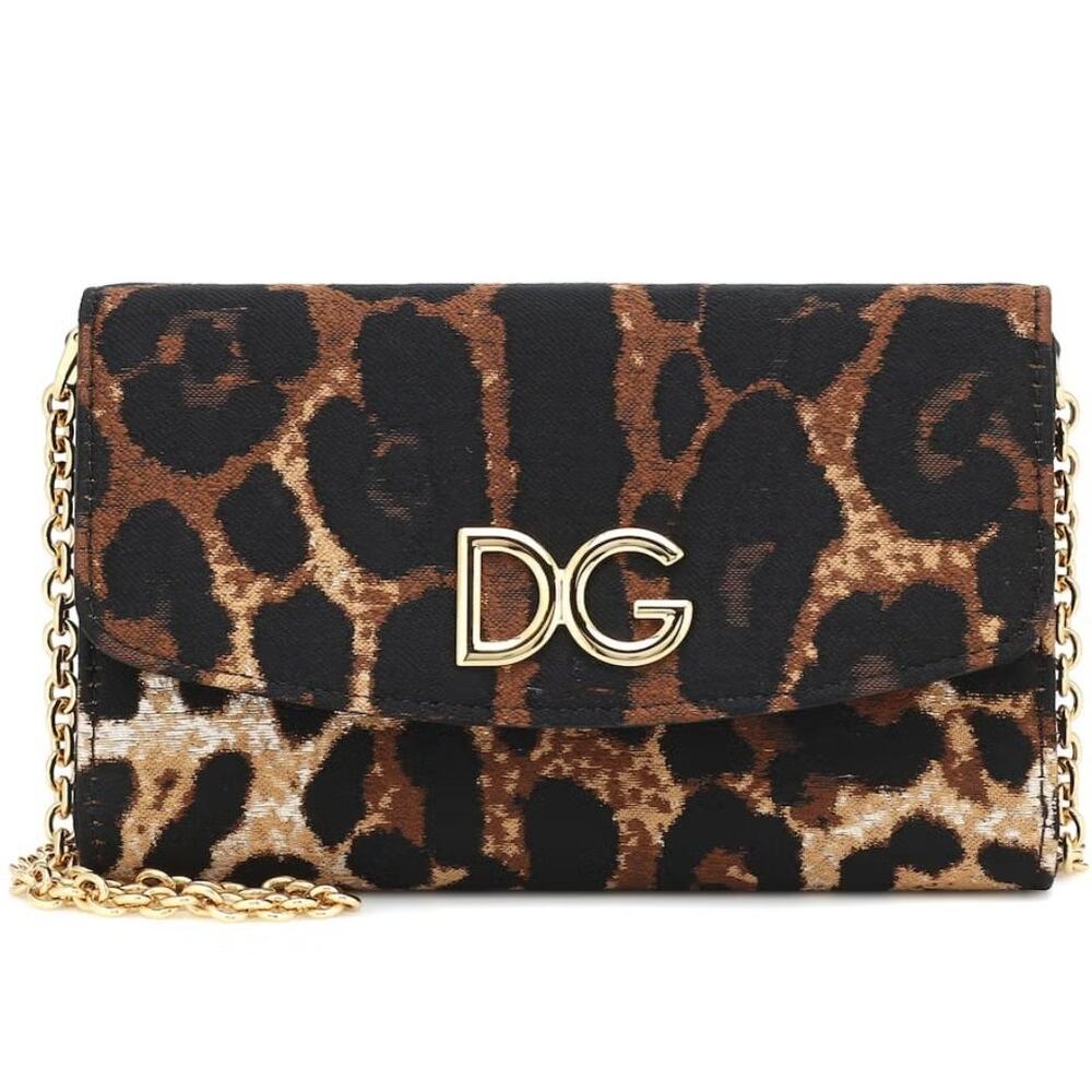 Dolce & Gabbana DG Jacquard Leopard Crossbody Bag